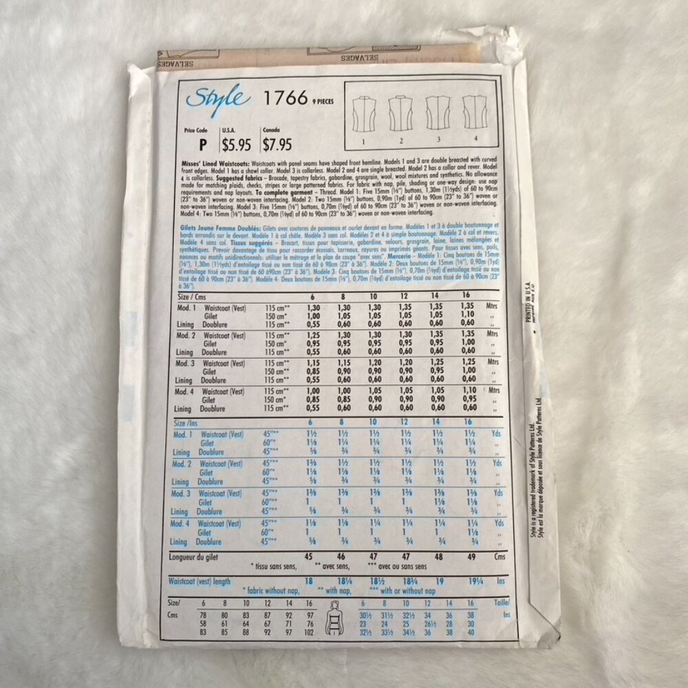 2 Style Sewing Patterns - Picture 5 of 5